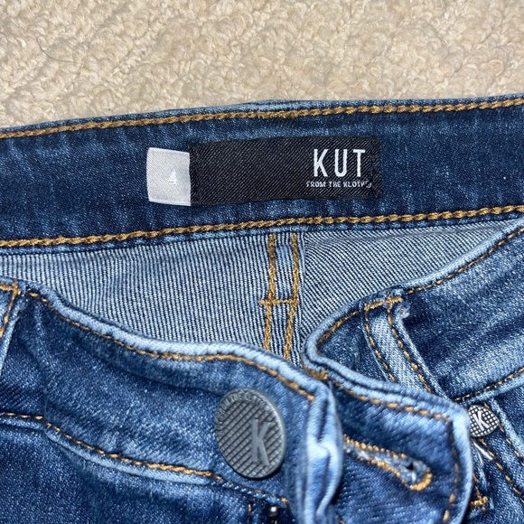 KUT From the Kloth High Rise Girlfriend Ankle Straight Jeans - Picture 3 of 4